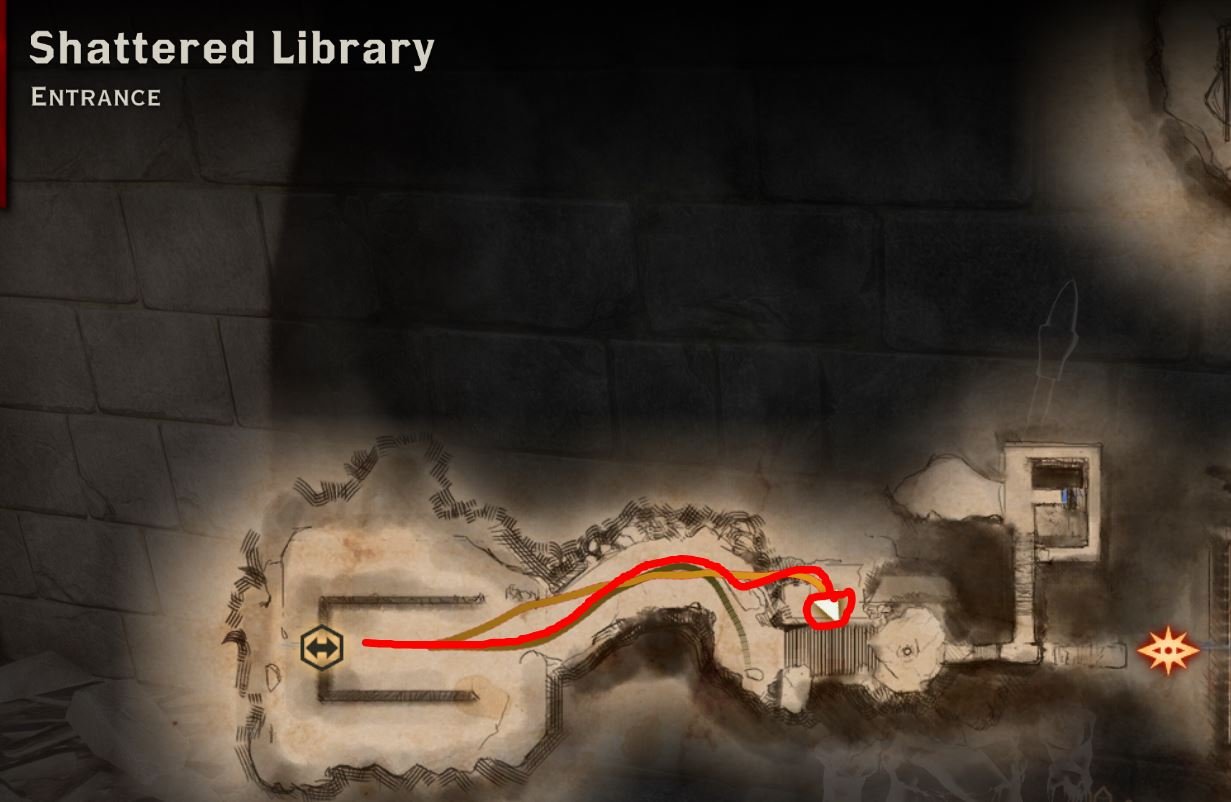 Shattered library merchant location dai