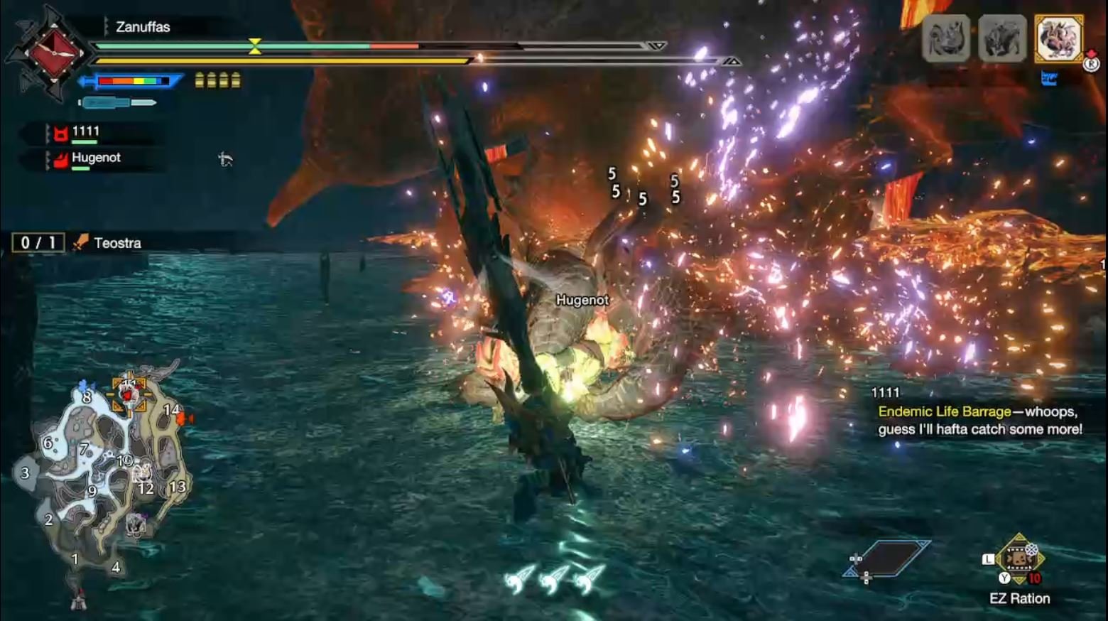 Teostra particle phase monster hunter rise