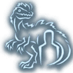 Wild Shape: Dilophosaurus icon action bg3