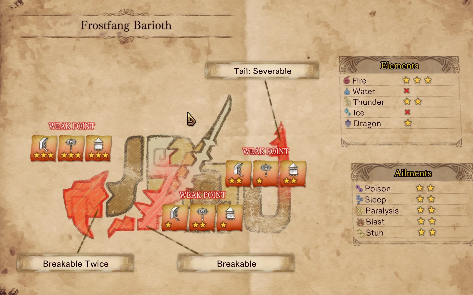Barioth weaknesses