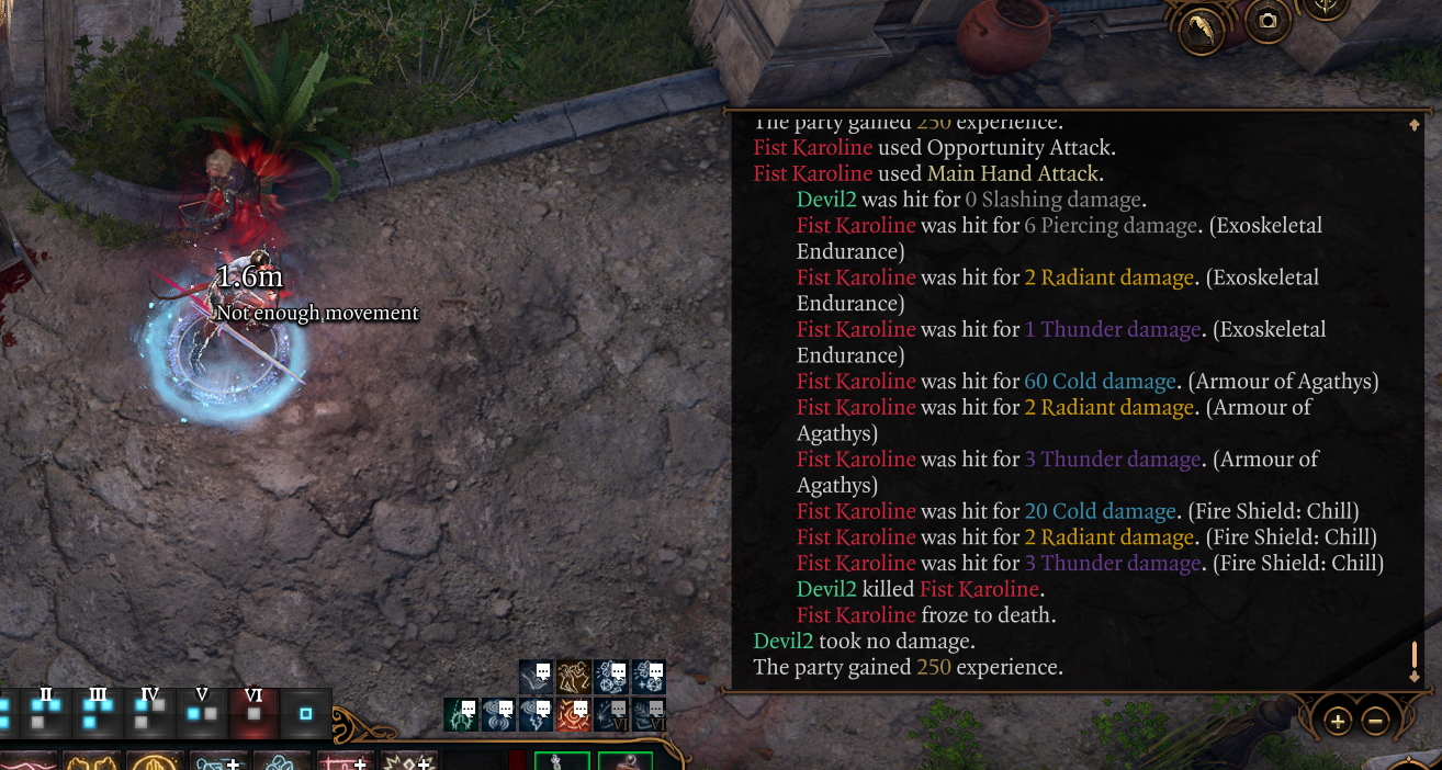 abjuration wizard reflect damage damage bg3