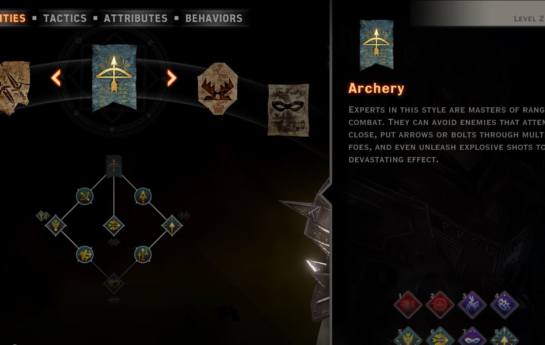 Assassin Acher build Archery tree