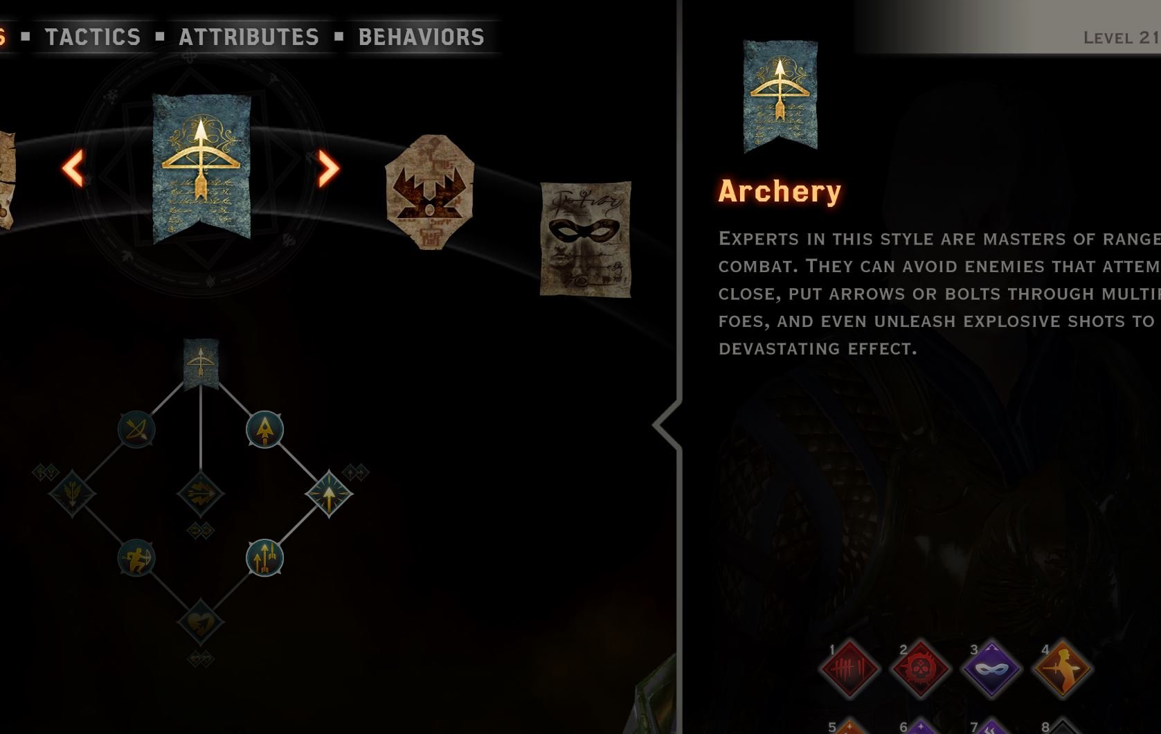 Assassin Dual Wield build Archery tree