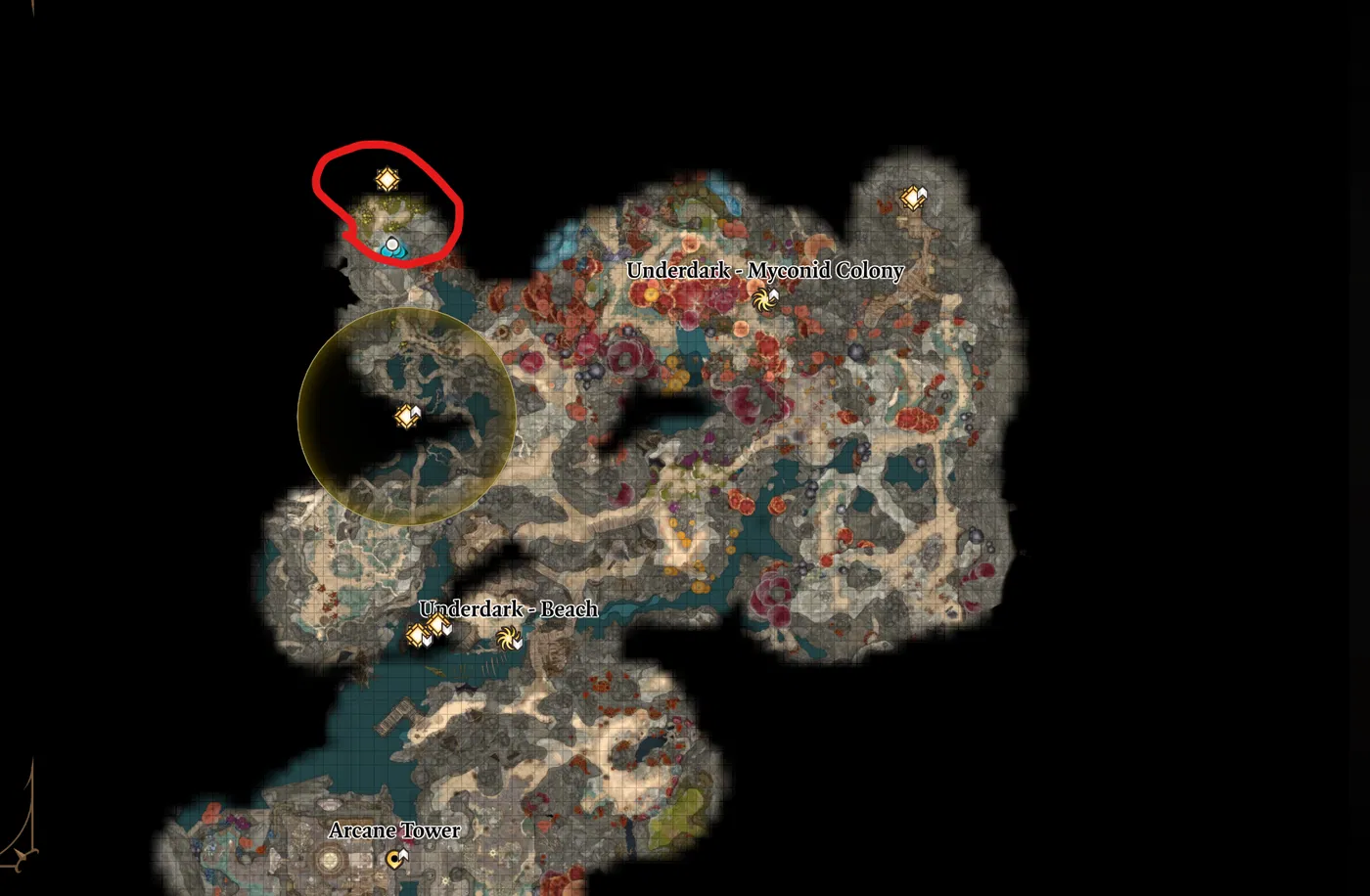 baelen location underdark bg3