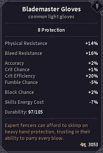 Blademaster's Gloves