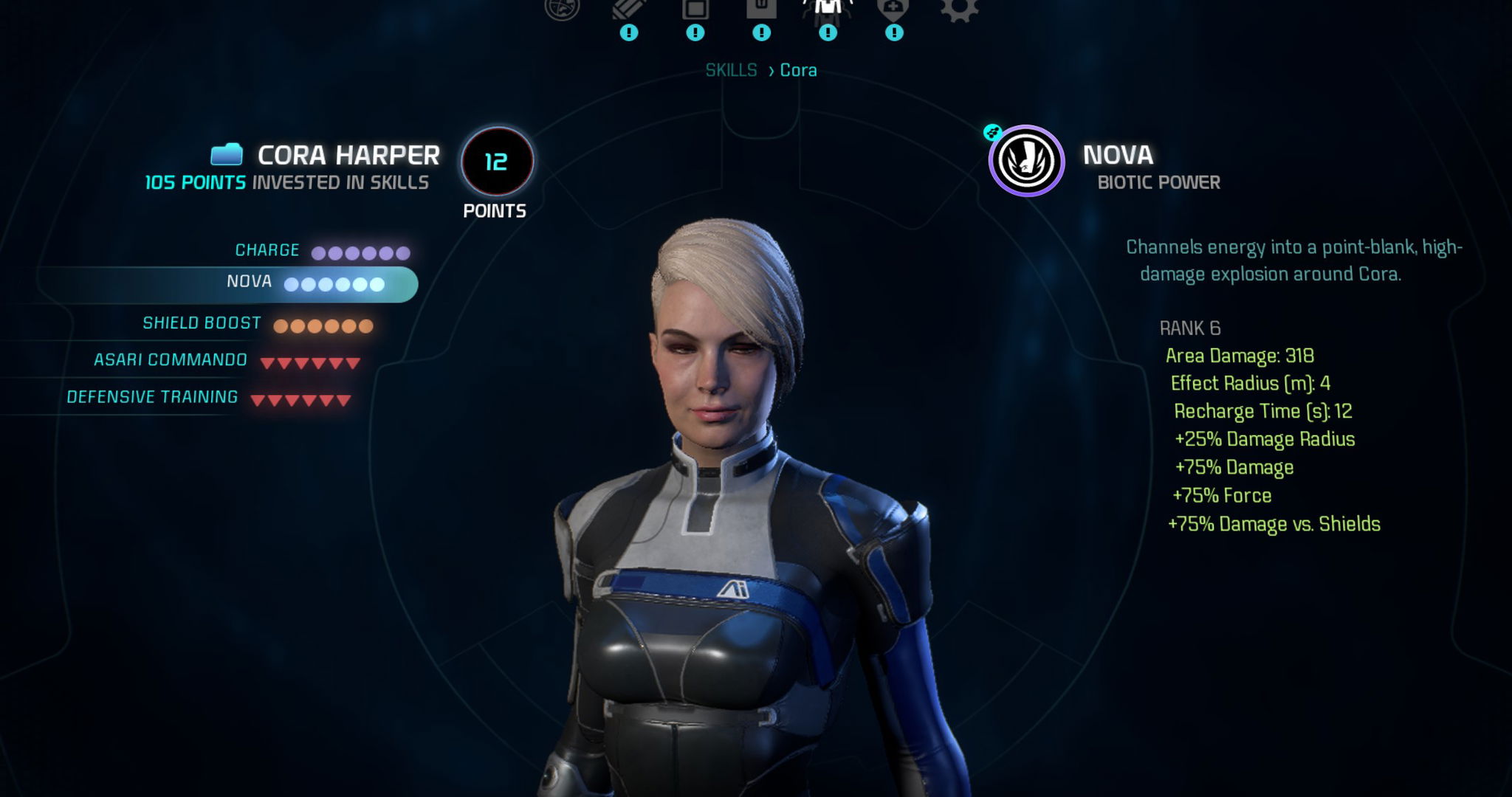 cora skills mass effect andromeda