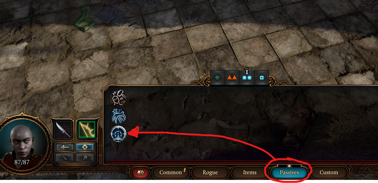 disable sharpshooter in passives bg3