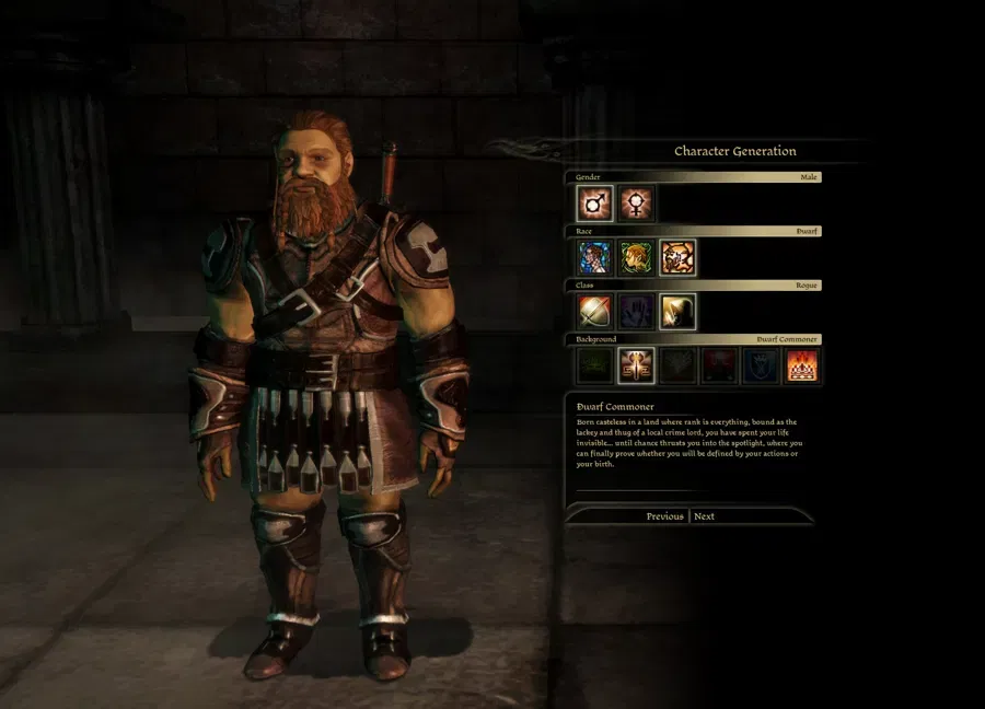 dwarf starting rogue race dao