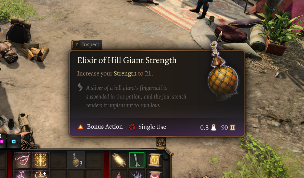 elixir of hill giant strength bg3