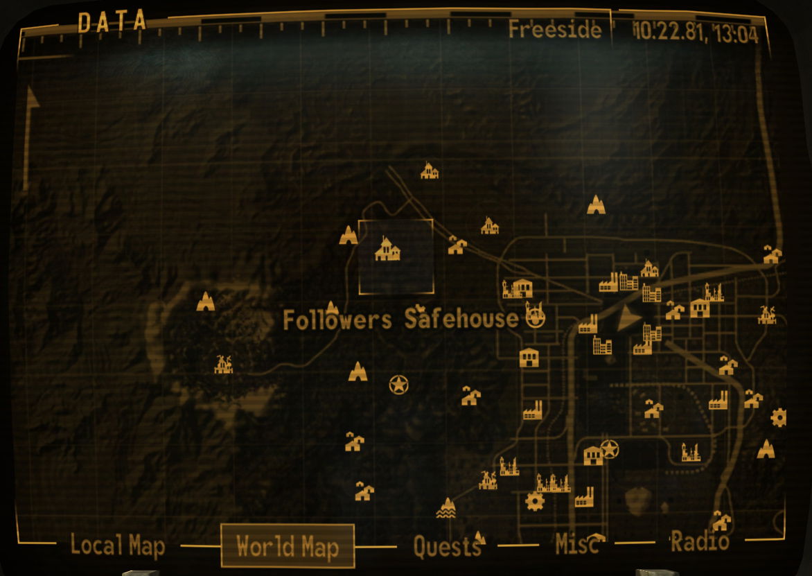 followers safehouse location fallout new vegas