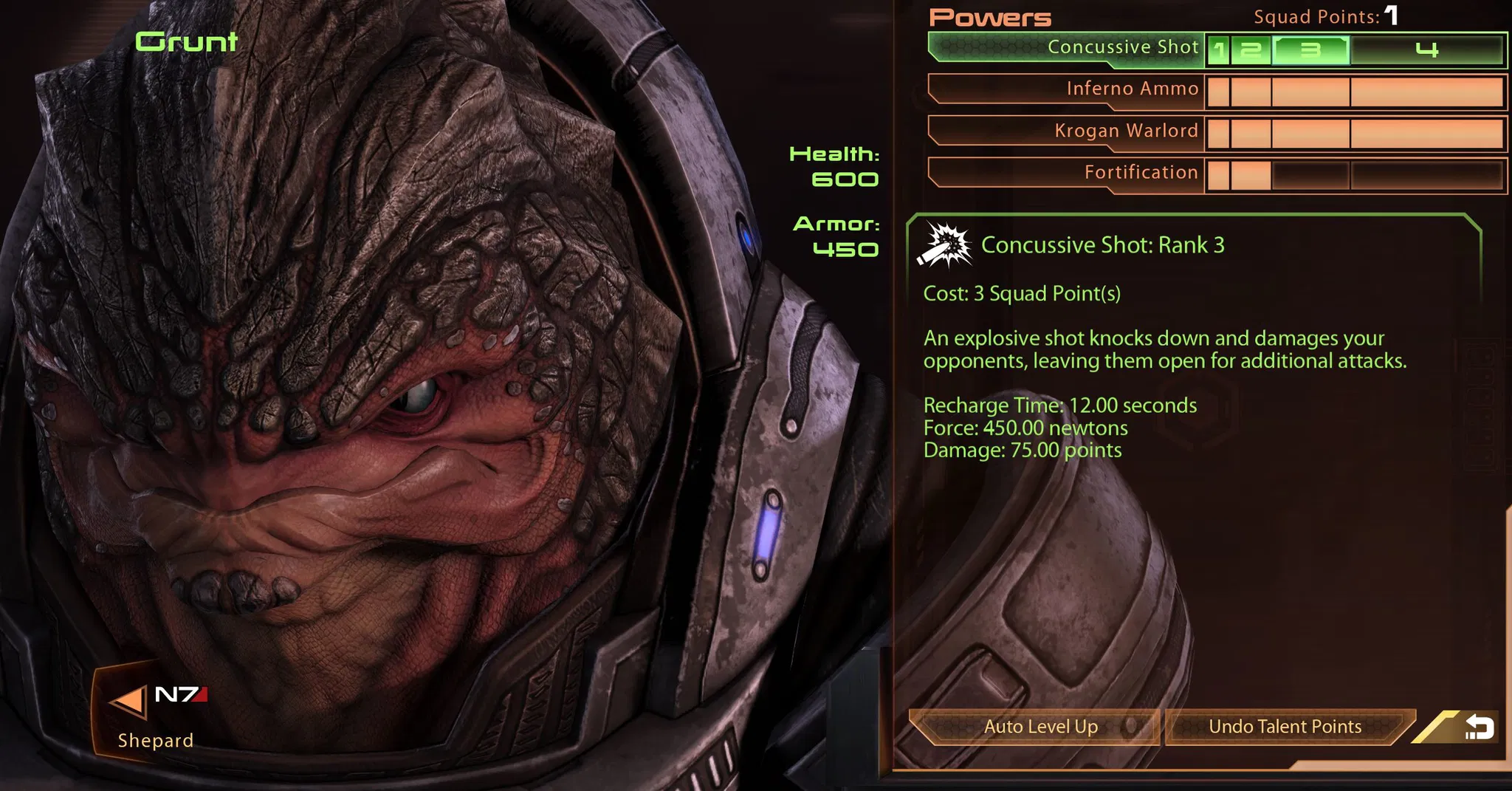 Grunt Best Build Insanity Ready Mass Effect 2 Me2