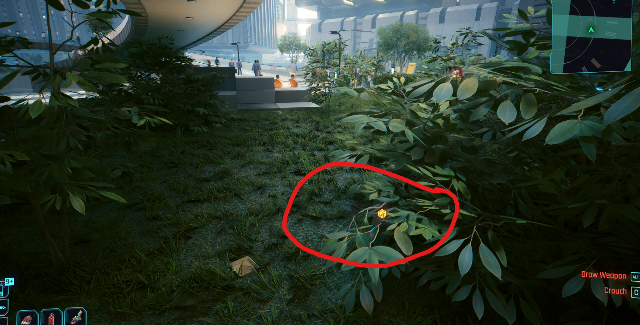 guts in the bushes location cyberpunk 2077