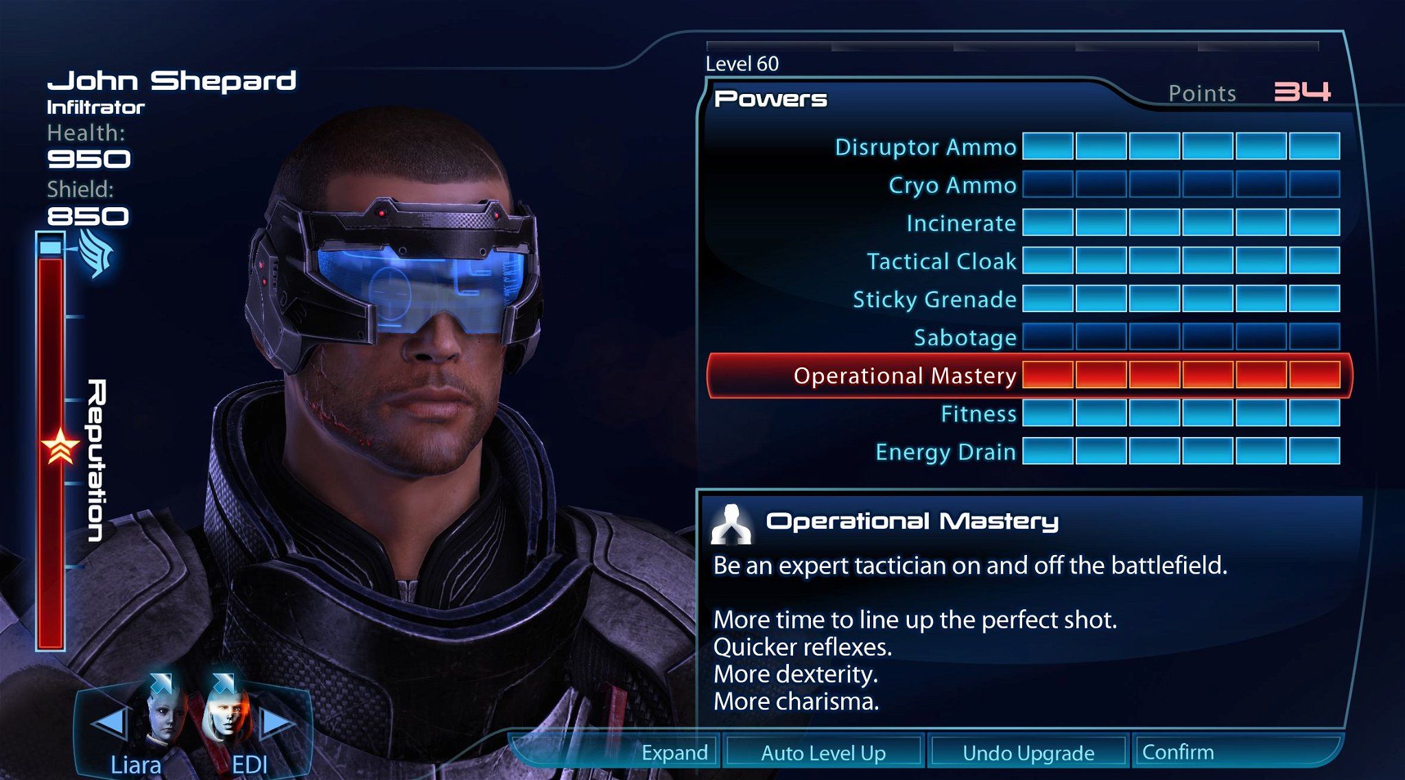 infiltrator build squad aiblities mass effect 3