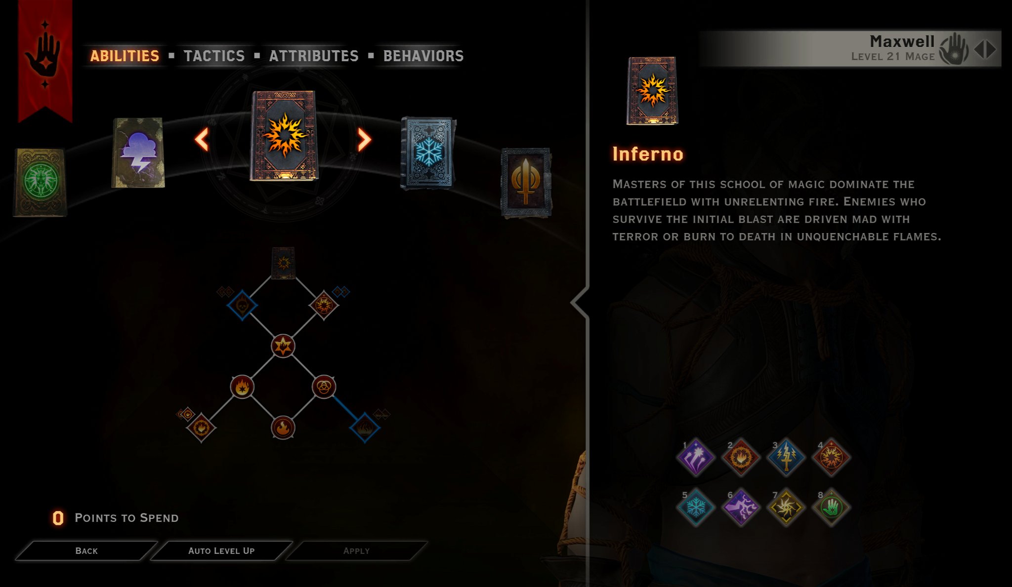 Knight Enchanter Inferno ability tree