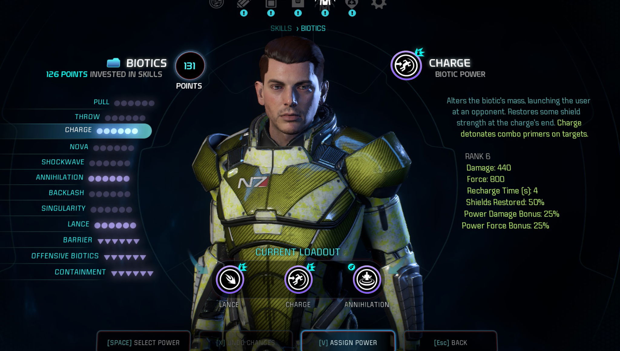 lancer build biotic skills mass effect andromeda