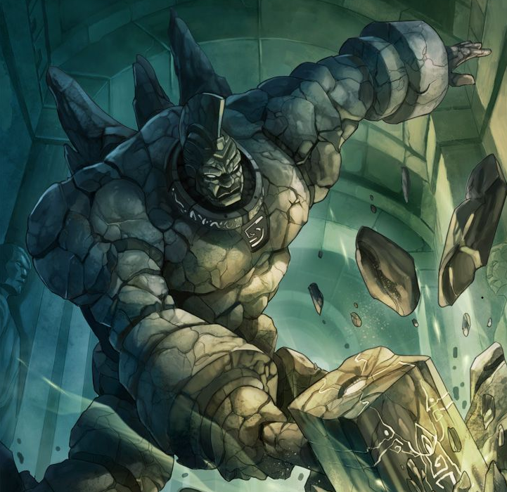 Living Boulder Leo - Mace and Geomancy Battlemage