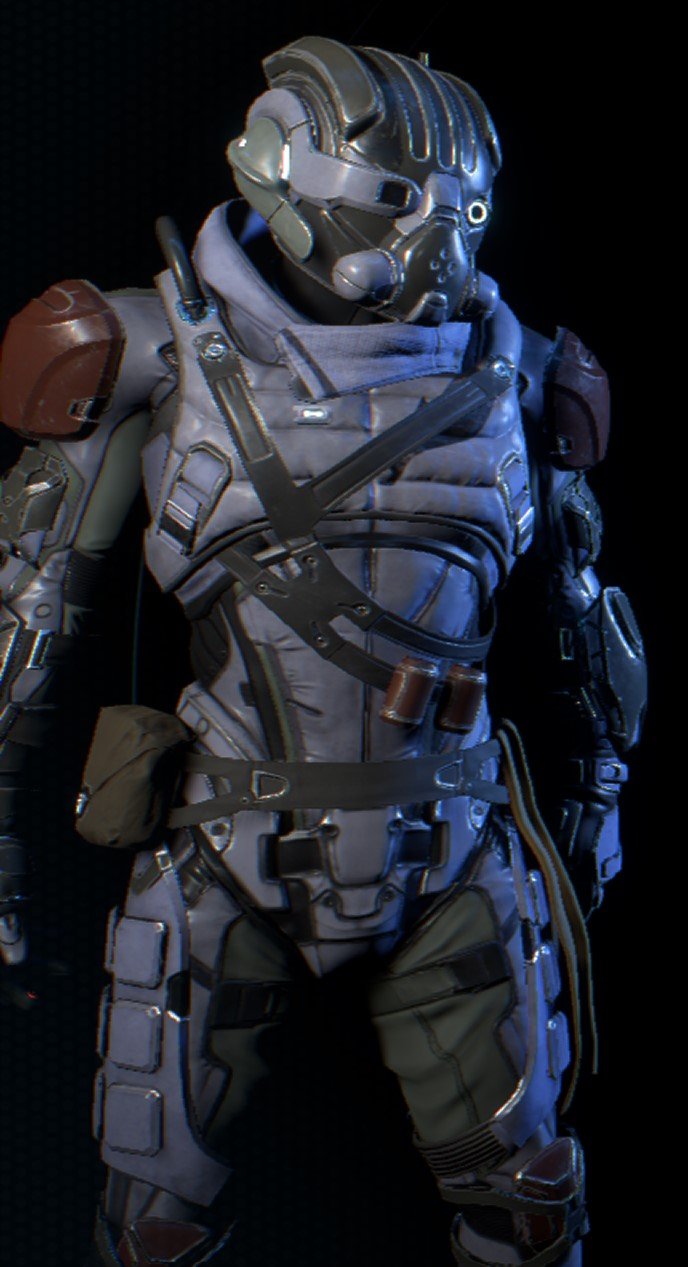 maverick armor set chest arms legs helmet mass effect andromeda