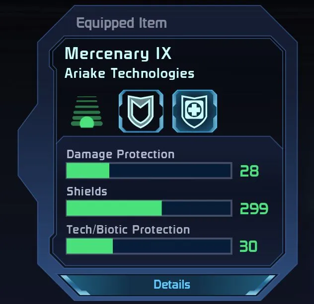 mass effect 1 mercenary armor