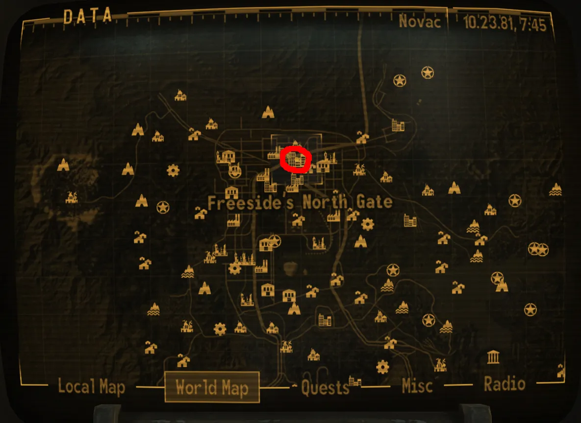 old mormon fort location fallout new vegas