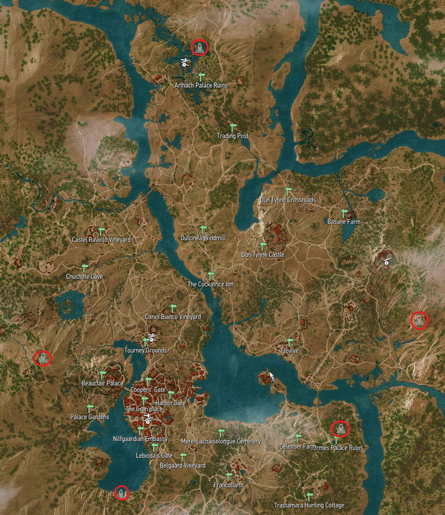 All Places of Power Locations | Witcher 3: Wild Hunt