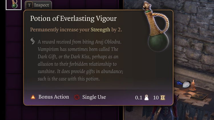 Potion of Everlasting Vigour - +2 Permanent Strength | Baldur's Gate 3 ...