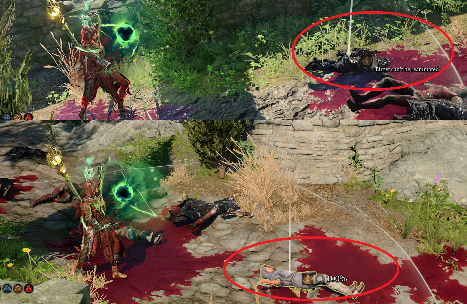 resurrect dead bodies bg3