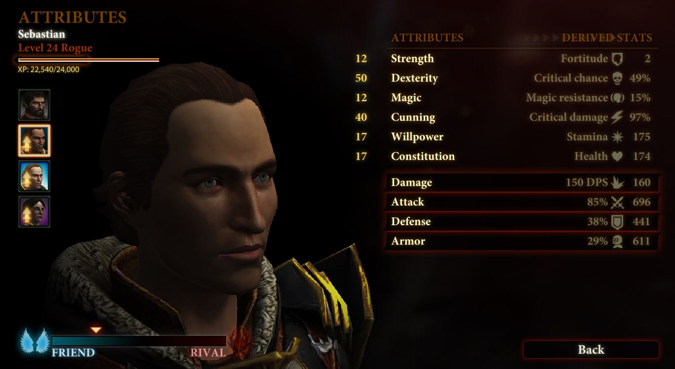 Sebastian build attributes dragon age 2