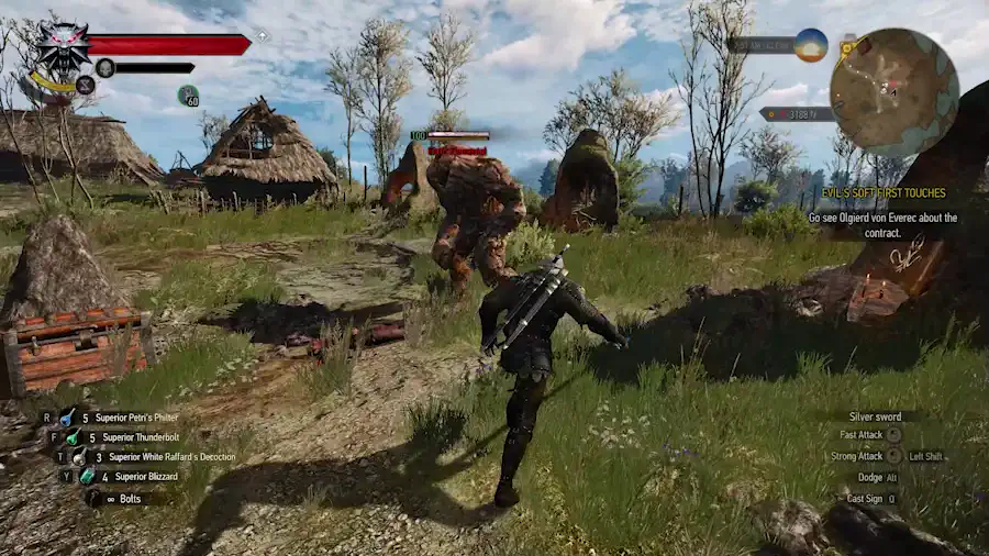 sign build igni aard damage witcher 3