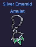 Silver Emerald Amulet