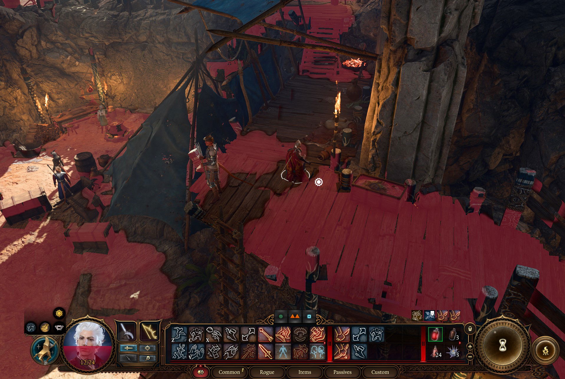 sneaking cone vision baldurs gate 3