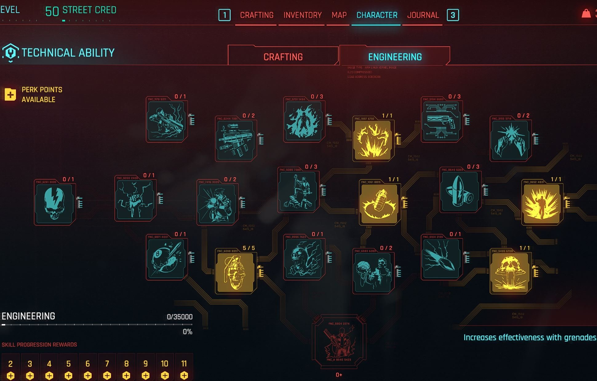 sniper builds grenade perks cyberpunk 2077