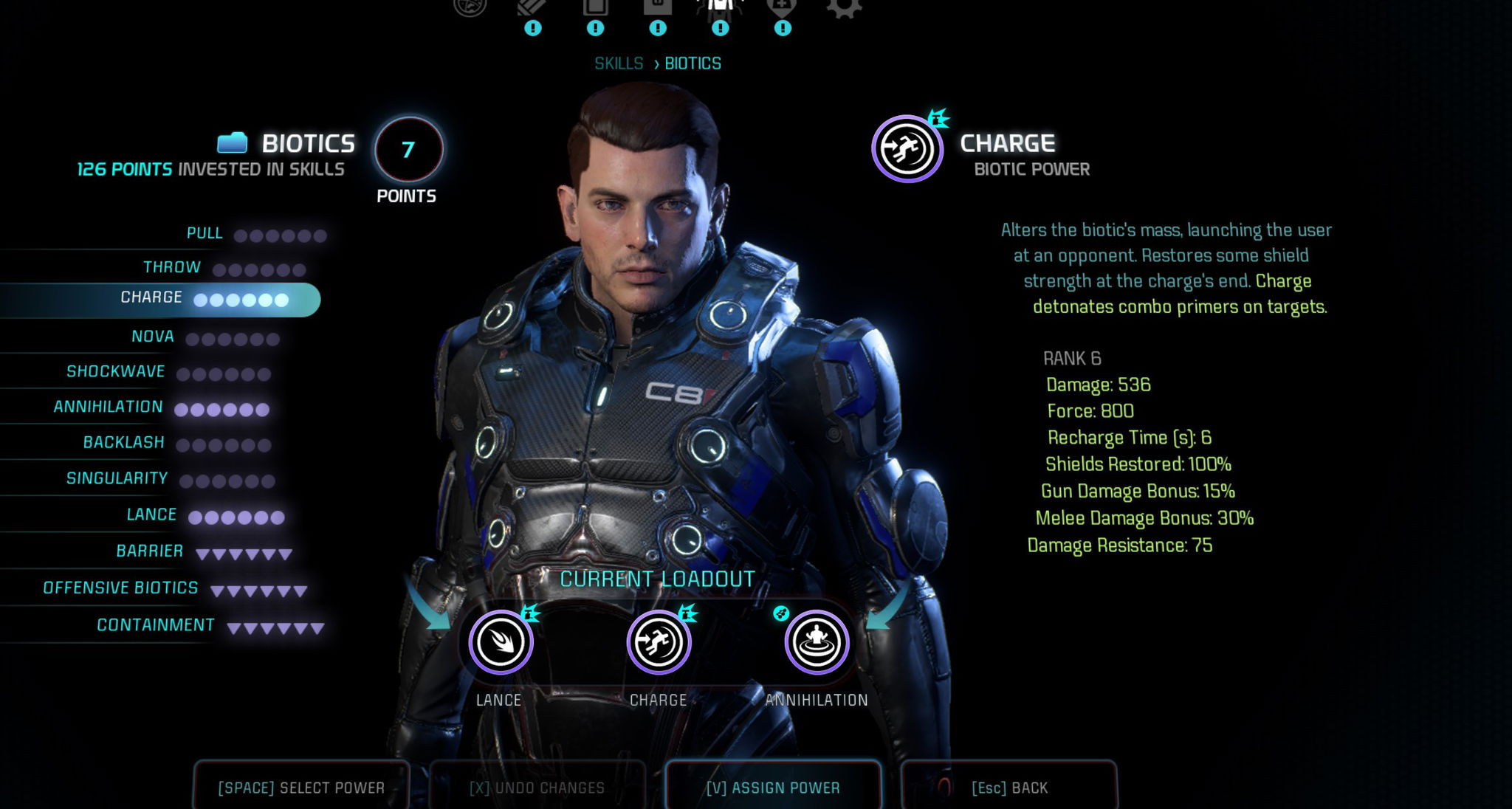 vanguard build biotic skills mass effect andromeda