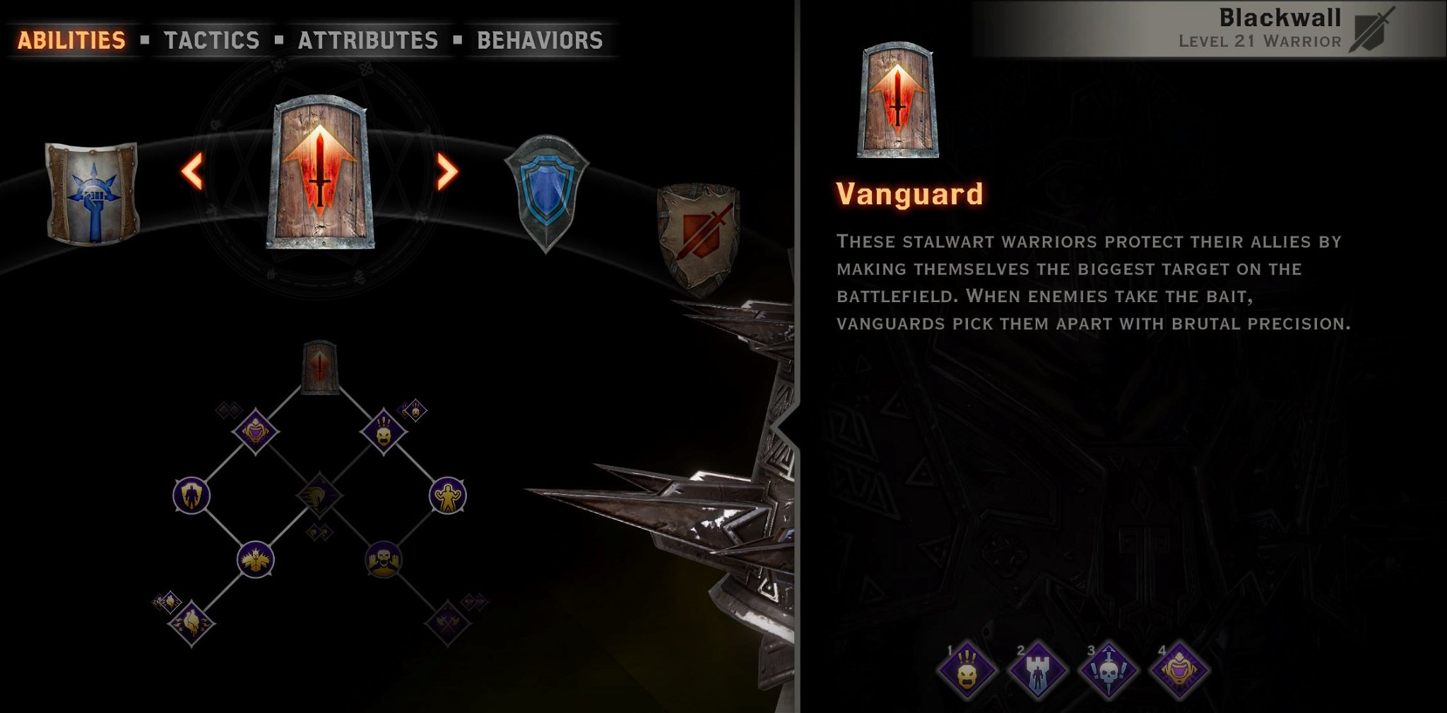 Vanguard skill tree Blackwall