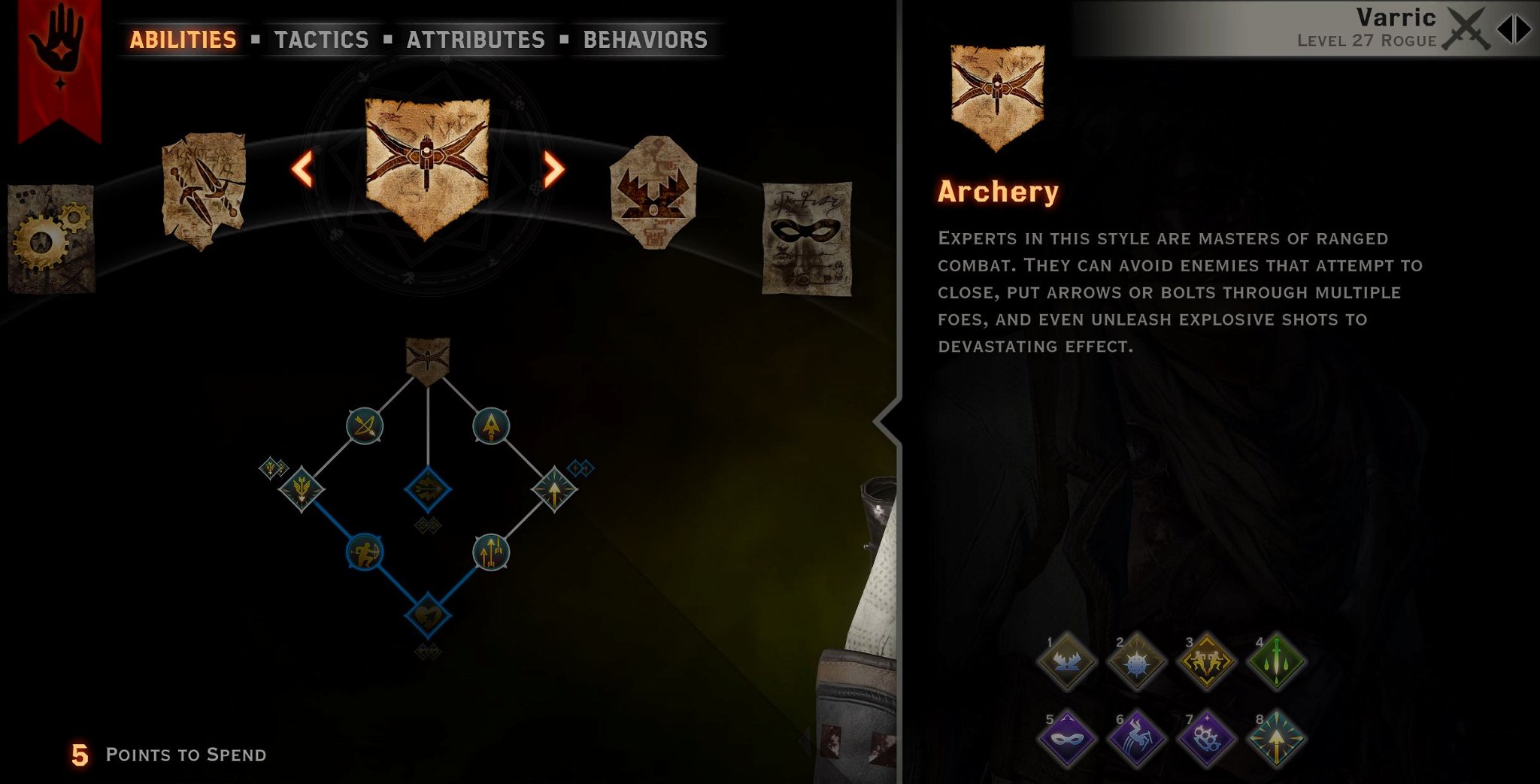 Varric archer build archery