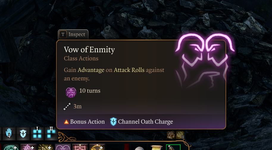 vow of enmity description bg3