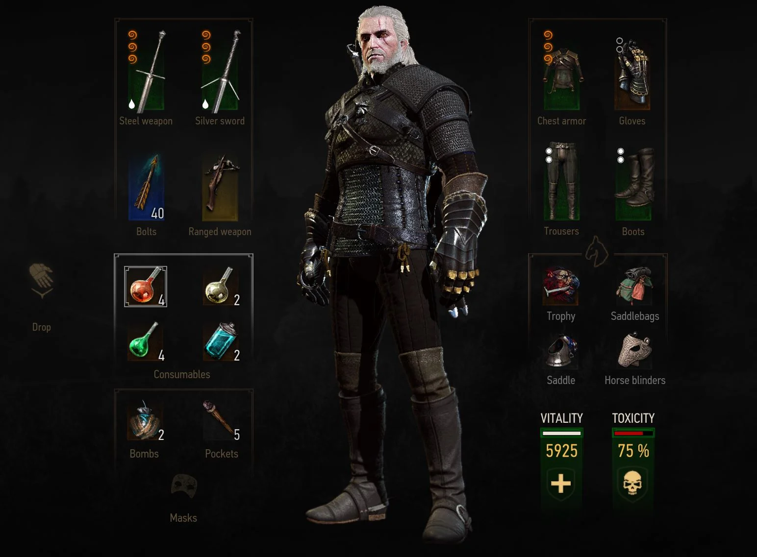 witcher 3 viper armor looks