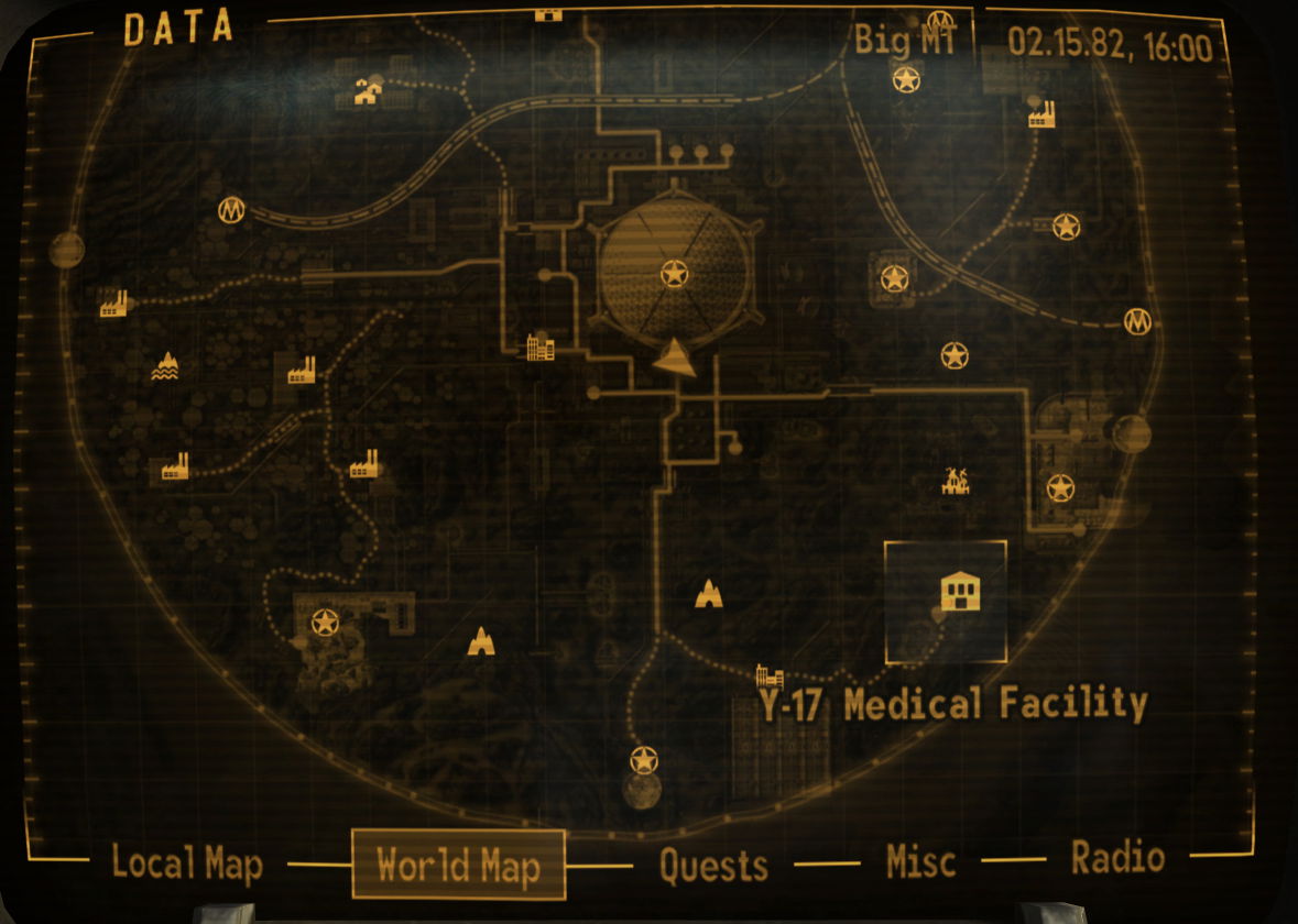 y-17 medical facility location fallout new vegas